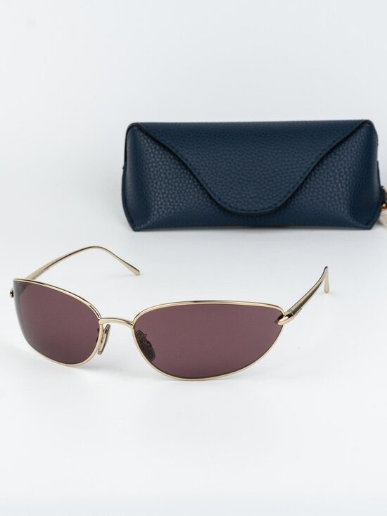 Loewe Women Sunglasses Gold Purple Wraparound LW40164U 32U NEW AUTHENTIC main image 6